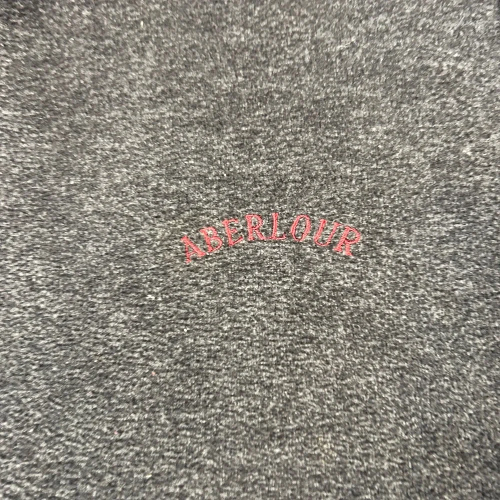 Aberlour Scotch Whisky Fleece Vest Mens XL Charcoal Grey Full Zip Red Lining